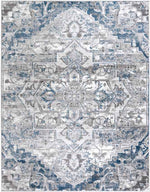 Angelo Traditional Ivory/Blue Area Rug