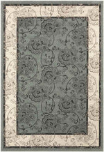 Joel Traditional Green Area Rug
