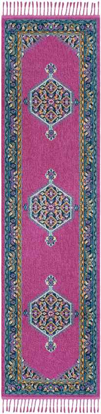 Brenna Traditional Bright Pink Area Rug