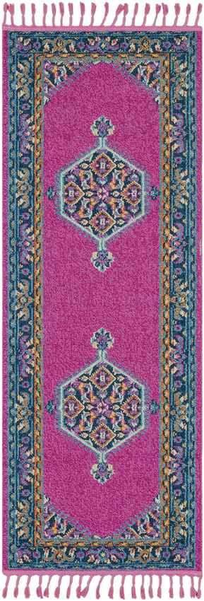 Brenna Traditional Bright Pink Area Rug