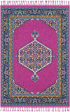 Brenna Traditional Bright Pink Area Rug