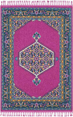 Brenna Traditional Bright Pink Area Rug
