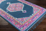 Brenna Traditional Navy Pink Area Rug