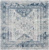 Jules Traditional Sky Blue/Light Gray/White/Navy Area Rug