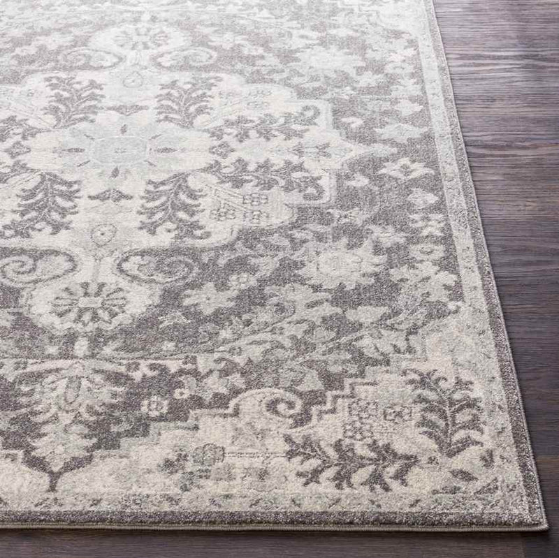 Olivia Traditional Black Area Rug