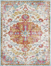 Olivia Traditional Saffron/Teal Area Rug