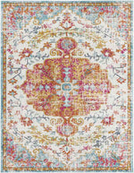 Olivia Traditional Saffron/Teal Area Rug