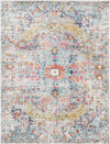 Olivia Traditional Teal/Beige Area Rug