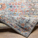 Olivia Traditional Teal/Beige Area Rug