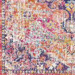 Olivia Traditional Orange/Dark Blue Area Rug