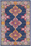 Isla Traditional Navy/Gray Area Rug