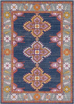 Isla Traditional Navy/Gray Area Rug