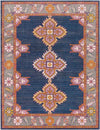 Isla Traditional Navy/Gray Area Rug