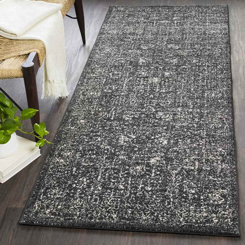 Leo Traditional Black Area Rug
