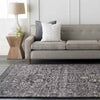 Leo Traditional Black Area Rug