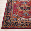 Elanor Traditional Dark Red Area Rug