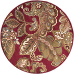Gariel Traditional Dark Red Area Rug