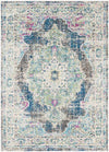 Aria Traditional Navy Area Rug