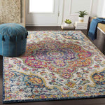 Lola Traditional Pink/Saffron Area Rug
