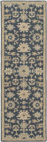 Ness Traditional Navy Area Rug