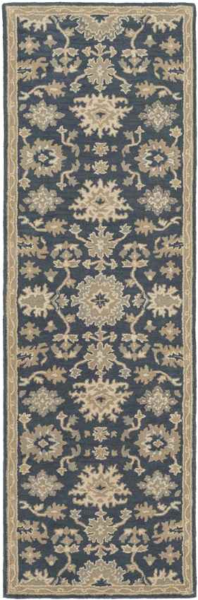 Ness Traditional Navy Area Rug