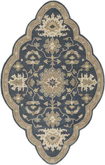 Ness Traditional Navy Area Rug