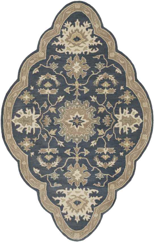 Ness Traditional Navy Area Rug