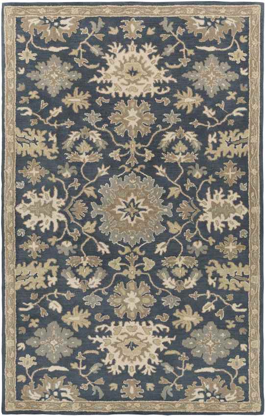 Ness Traditional Navy Area Rug