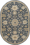 Ness Traditional Navy Area Rug