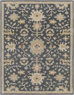 Ness Traditional Navy Area Rug