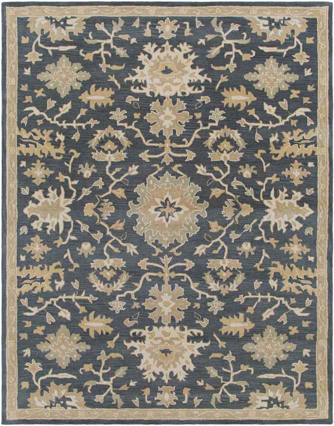 Ness Traditional Navy Area Rug