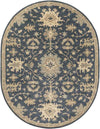 Ness Traditional Navy Area Rug
