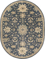 Ness Traditional Navy Area Rug