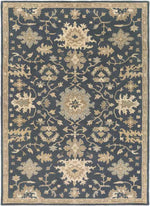 Ness Traditional Navy Area Rug
