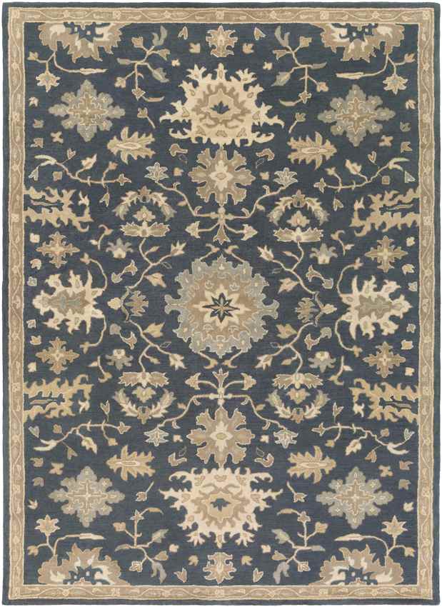 Ness Traditional Navy Area Rug