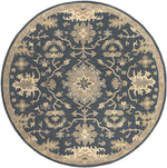 Ness Traditional Navy Area Rug