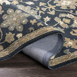 Ness Traditional Navy Area Rug