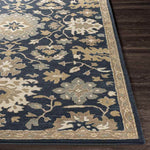 Ness Traditional Navy Area Rug