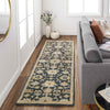 Ness Traditional Navy Area Rug
