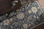 Ness Traditional Navy Area Rug