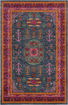 Beziers Traditional Bright Red Area Rug