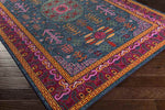 Beziers Traditional Bright Red Area Rug