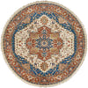 Pessac Traditional Burnt Orange Area Rug