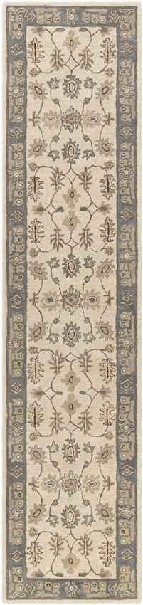 Trappes Traditional Khaki Area Rug