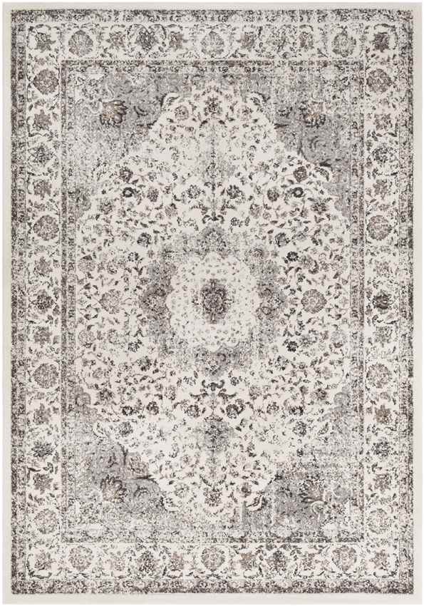Vanves Traditional Charcoal Area Rug
