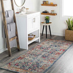Le Gosier Traditional Ice Blue Area Rug