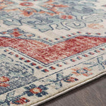 Henry Traditional Bright Red Area Rug