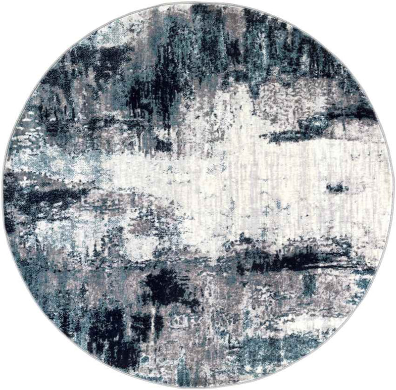 Dole Modern Aqua/Navy Area Rug