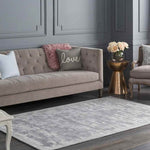 Les Lilas Modern Dark Gray Area Rug
