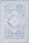 Yvelines Traditional Pale Blue Area Rug